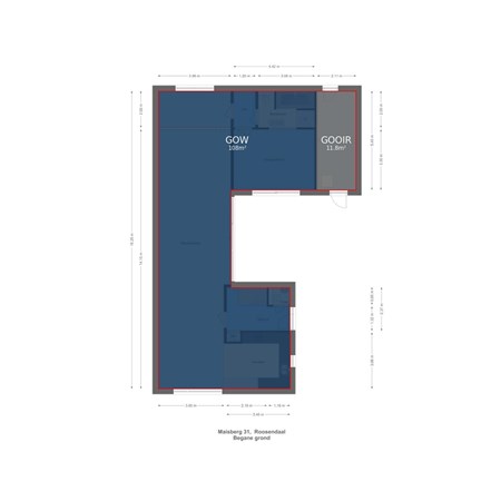 Floorplan - Maïsberg 31, 4708 NR Roosendaal